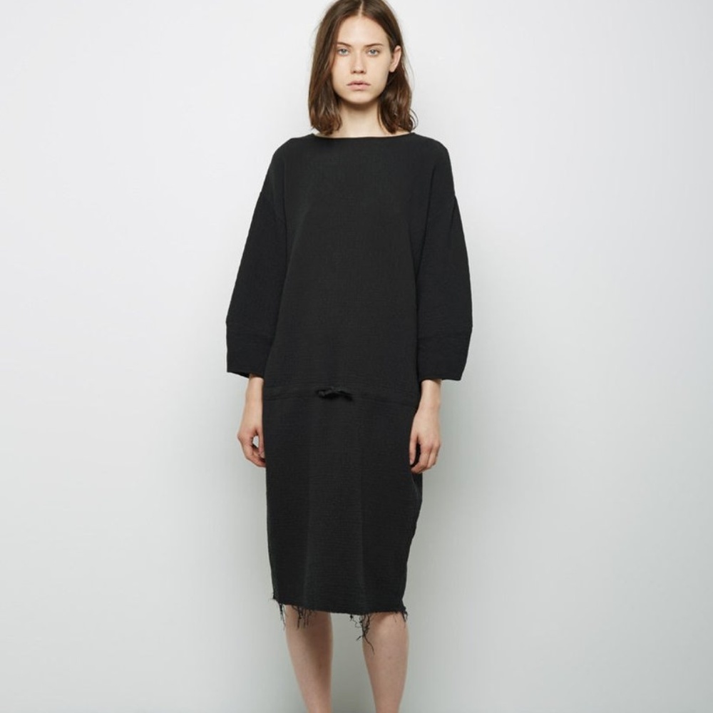 Black Crane Navy Quilted dress